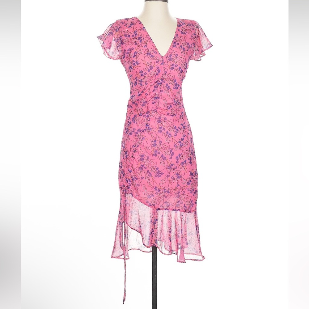 MAJORELLE Elaine Midi Dress in Pink Boybreeze